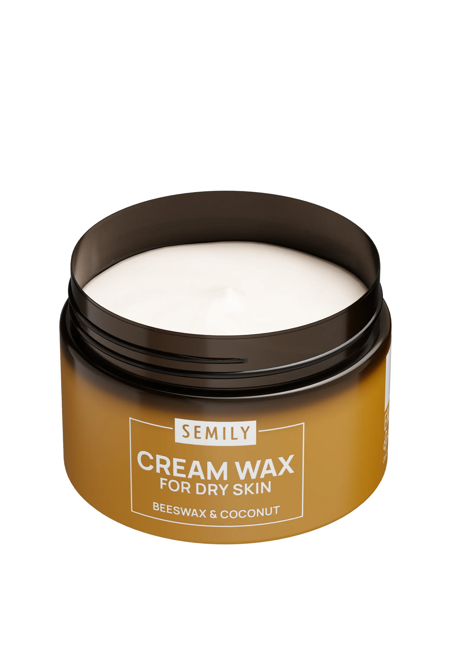 SEMILY Cream Wax for Hands, Feet, and Body for Dry Skin Coconut 100 ml