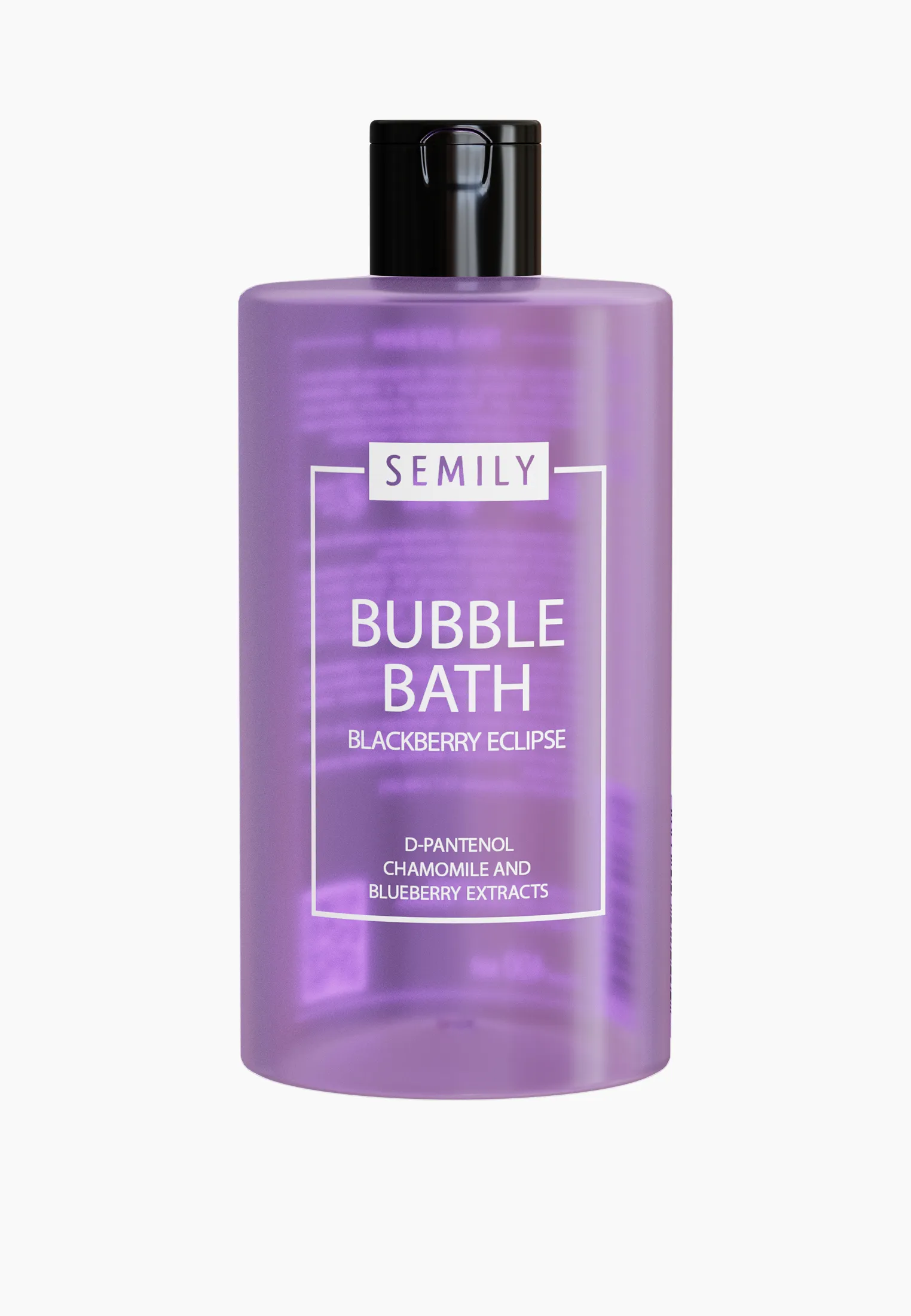 This airy bath foam with the scent of sweet blackberries gently envelops your skin